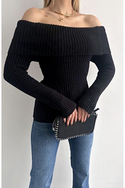 fujya Madonna Collar Soft Textured Trend Sweater