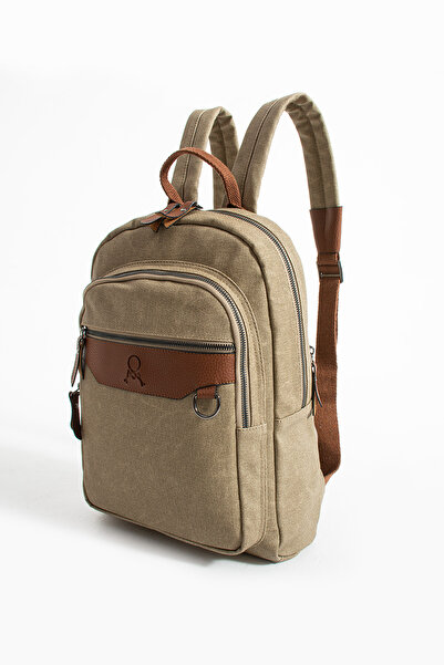 H&D COLLECTİON Premium Canvas Fabric Backpack Business Bag 1St Class Quality Fabric Bag