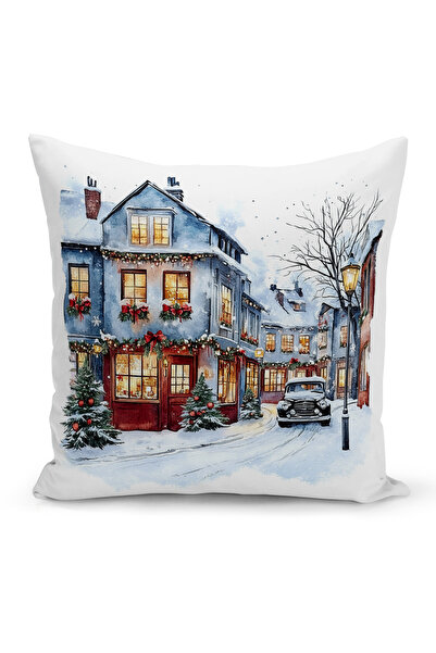 Bertille Home Πρωτοχρονιάτικη Σειρά Διπλής Όψης Ψηφιακή Εκτύπωση Μαξιλαροθήκη...