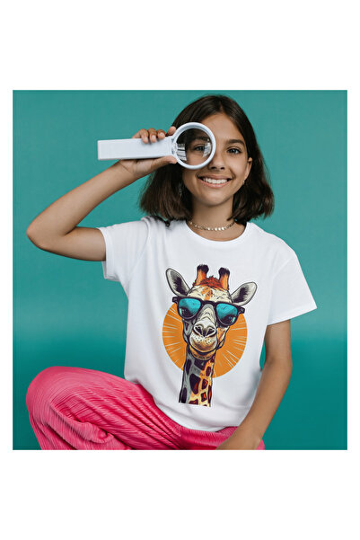 ALPŞAN TİCARET Tricou cu imprimeu girafe pentru copii, adulți, unisex, tricou...