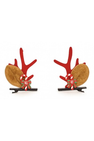 OEM Set 2 cleme cu coarne și urechi de ren, design de Crăciun cu acadele, perfecte pentru copii, petrecere