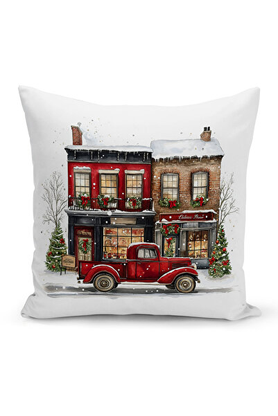 Bertille Home Новогодишна серия Двустранна калъфка за възглавница с цифров пе...