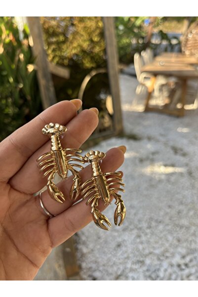 Lajolie İstakoz gold küpe