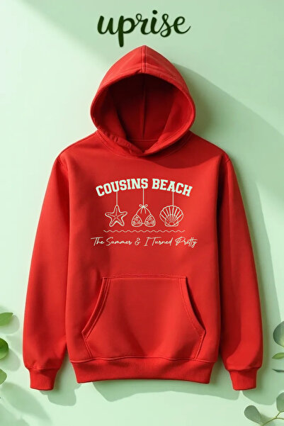 Vordevia سويت شيرت من القطن المطبوع من Cousins Beach The Summer I Turned Pretty مصنوع من 3 خيوط كبيرة الحجم