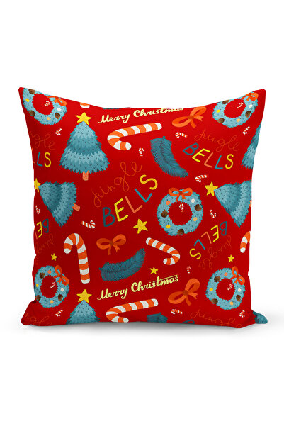Bertille Home Новогодишна серия Двустранна калъфка за възглавница с цифров пе...