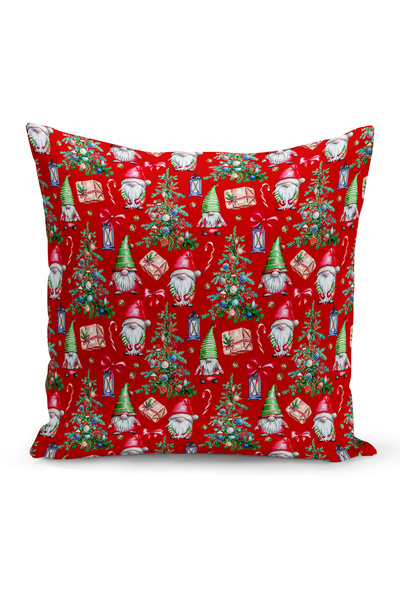 Bertille Home Новогодишна серия Двустранна калъфка за възглавница с цифров пе...