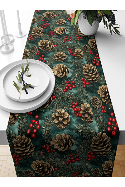 Bertille Home Πρωτοχρονιάτικη σειρά 140x40 cm Digital Printed Runner (Χριστού...