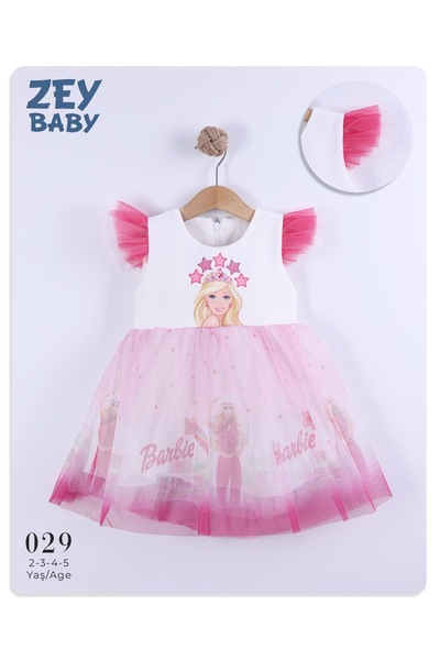 ZEYBABY Kız çocuk doğum günü party elbisesi