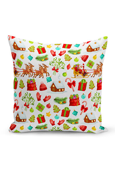 Bertille Home Πρωτοχρονιάτικη Σειρά Διπλής Όψης Ψηφιακή Εκτύπωση Μαξιλαροθήκη...