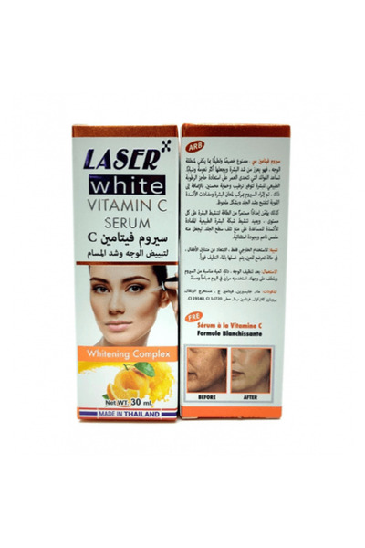 LASER WHITE Vitamin C Serum for Whitening Face and Tightening Pores by - 30ml