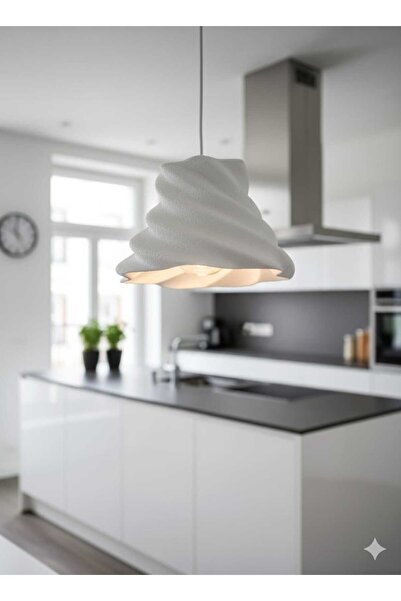 GLOBELUX İskandinav Tarzı Modern SprialTasarım İBohem Tarzı Avize (ampul hedi...