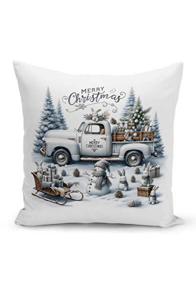 Bertille Home Новогодишна серия Двустранна калъфка за възглавница с цифров пе...