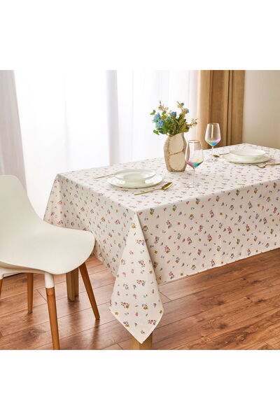 MATMEL Fans Tablecloth - White / Colored - 150X220 cm