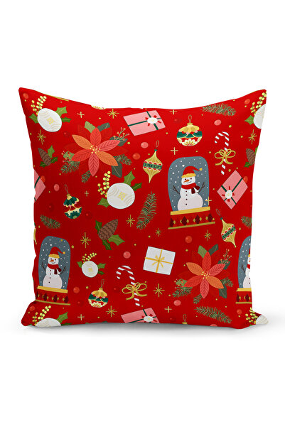 Bertille Home Новогодишна серия Двустранна калъфка за възглавница с цифров пе...