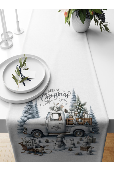 Bertille Home Seria de Anul Nou 140x40 cm Runner imprimat digital (Crăciun)