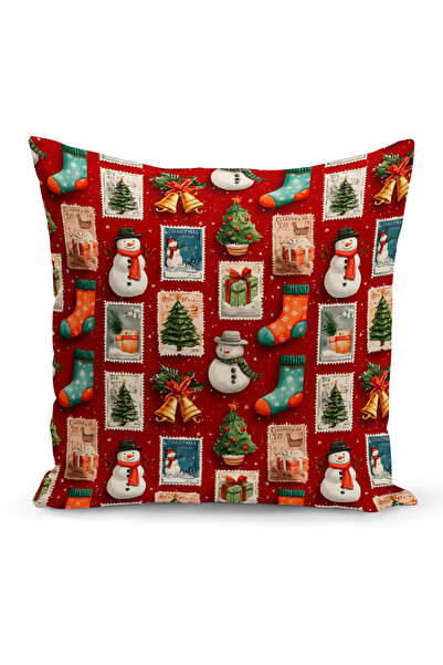 Bertille Home Новогодишна серия Двустранна калъфка за възглавница с цифров пе...