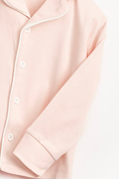 Vauva Pajama Set Girls Boys Pajama Set 100% Cotton Front Buttoned Two-Piece Set