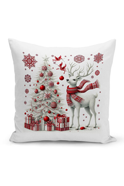 Bertille Home Новогодишна серия Двустранна калъфка за възглавница с цифров пе...