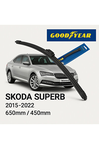 Velonova GOOD YEAR 2’li Set Muz Tipi Silecek Takımı Skoda Superb 2015-2022 Ön...