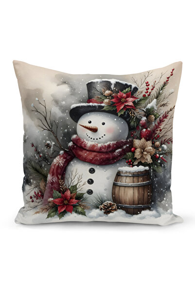 Bertille Home Новогодишна серия Двустранна калъфка за възглавница с цифров пе...