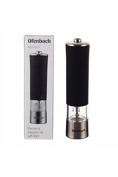 Ofenbach Electric Grinder for Pepper and Salt Ofenbach, Stainless Steel, 5.7 x 22.6 cm