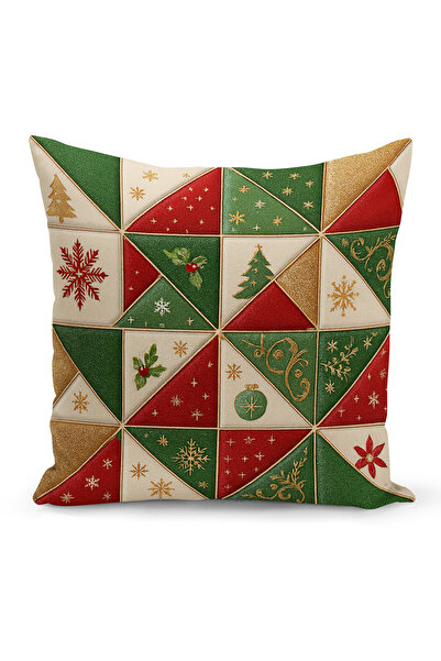 Bertille Home Yılbaşı Serisi Çift Tarafı Dijital Baskılı Kırlent Kılıfı (Christmas Noel Cushion Cover)