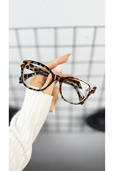 LOOKUP NEW Kare Cat Eye 55 Ekartman Bone Transparent Women Men Unisex Blue Light Protection Screen Glasses Eyewear