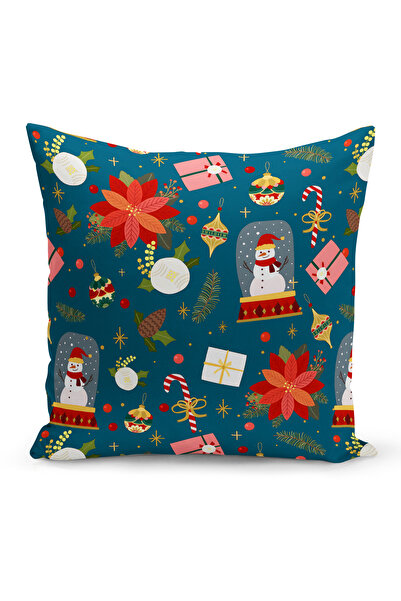 Bertille Home Новогодишна серия Двустранна калъфка за възглавница с цифров пе...
