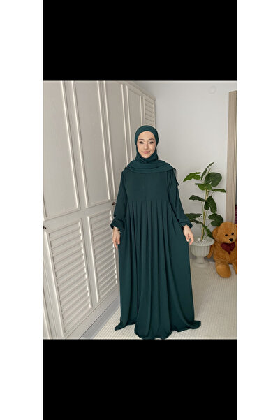 Hijab Ayrobin Dress 3-Layer Short Souffle Hajj Umrah Abaya Khimar