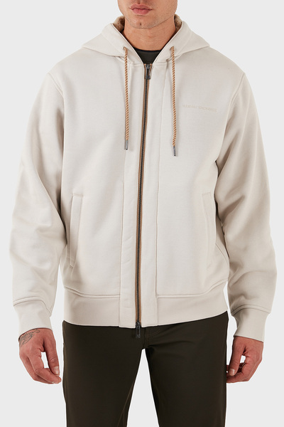 Armani Exchange Cotton Regular Fit Hooded Zippered Sweat Men's Sweat Xm001026 Af16279 U1013