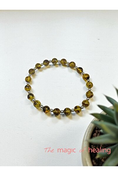 The Magıc of Healıng Natural Stone Amber Bracelet