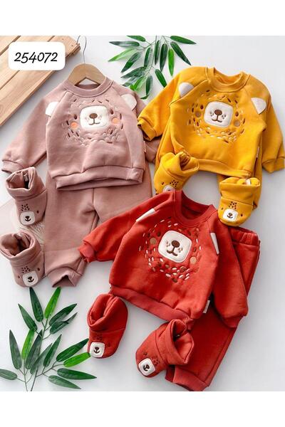 CANDYSBEBE Kız bebek peluş mont