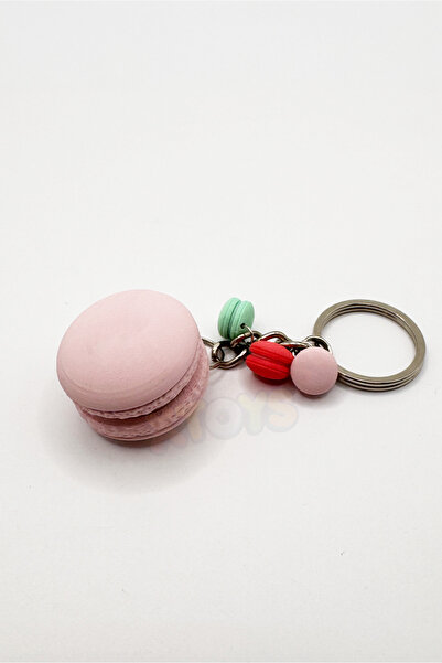 Xtoys سلسلة مفاتيح ماكارون هدية للحبيب، إكسسوار وحلية للحقائب |   كليكارون (وردي)