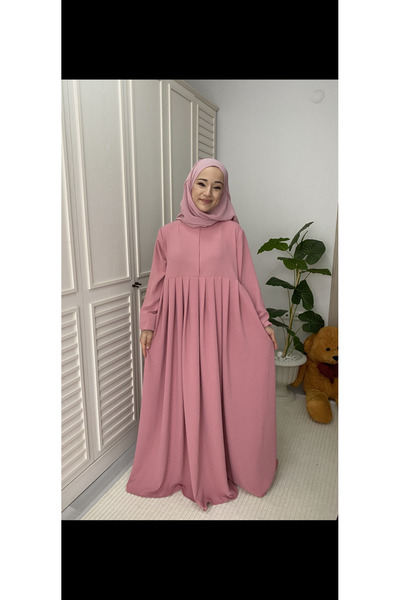 Hijab Ayrobin Dress 3-Layer Short Souffle Hajj Umrah Abaya Khimar