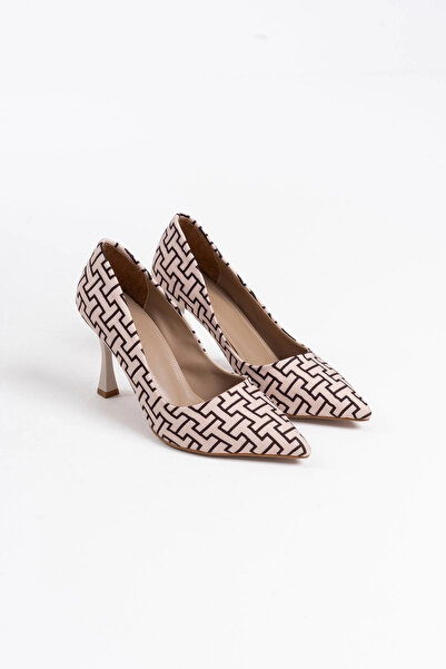 TB Terzi Bey Kelsey women's beige patterned stiletto