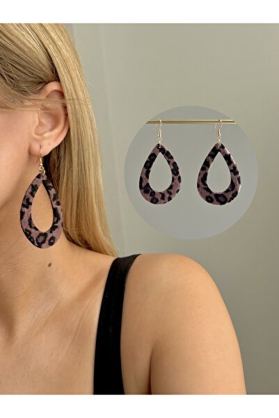 YOUES JEWELRY Leopard Patterned Women's Dangle Earrings