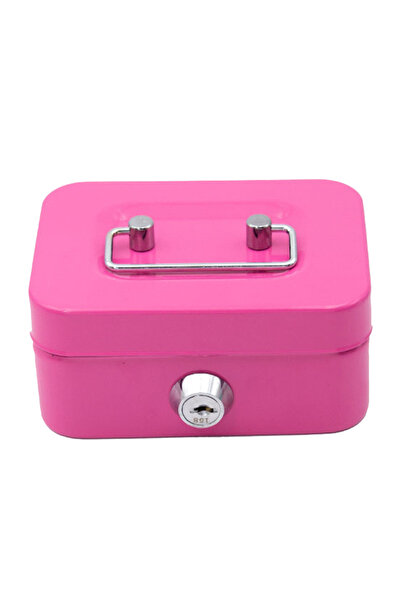Choice APWIKOGER Pink Metal Piggy Bank with Key Lk Money Box 4.53x3.78x2.28in...