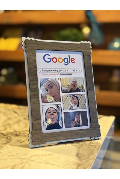 Çelik Ahşap Mini Tablo - Sevdiğine Özel Ürün