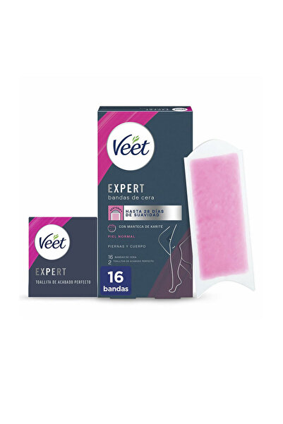 Veet Expert Body Wachsstreifen Normale Haut 16 Stk
