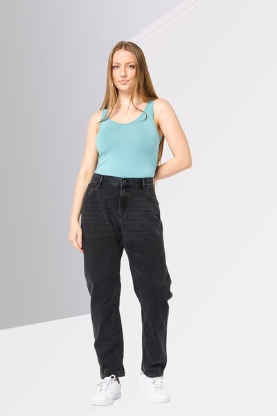 G-STAR RAW Women Boyfriend Fit Solid No Stretch Denim, Black