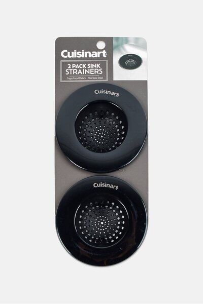 Cuisinart 2 Piece Sink Straines, Black