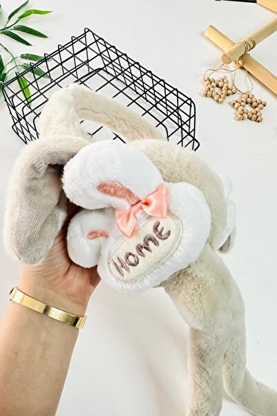 Minigimin Cicileri My Little One's Cicileri Tavşak Home Detailed Girl's Movable Earphone - Cream