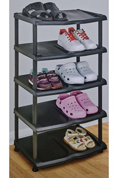 hürpa tedarik AYAKKABILIK PLASTİK 5 KATLI SIYAH DEMONTE