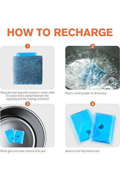 Shopura 2 Adet Kare Şekilli Sihirli Jel Isıtıcı, El Isıtıcısı, Yeniden Kullanılabilir Isınmatik, Cep Sobası