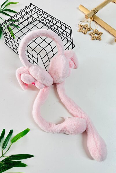 Minigimin Cicileri My Little One's Cicileri Tavşak Home Detailed Girl's Movable Headset - Pink