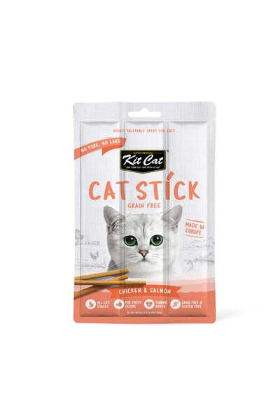 Kit Cat Grain Free Cat Stick Chicken & Salmon 15G
