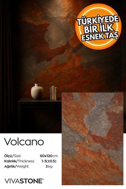 Vivastone Esnek Taş Panel Soft Stone 60x120 cm - İç Ve Dış Mekan Dekorasyon P...
