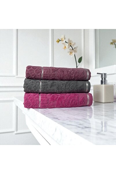 PATRU ANOTIMPURI Set of 3 bath towels, 100% cotton