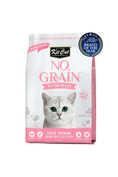 Kit Cat طعام جاف فاخر بدون حبوب للقطط الصغيرة