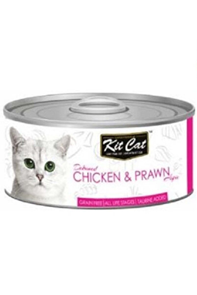 Kit Cat Grain Free Chicken & Prawn Topper Wet Cat Food 80G
